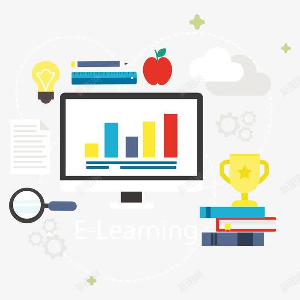 計(jì)算機(jī)和數(shù)字化學(xué)習(xí)元素 免費(fèi)下載 頁面網(wǎng)頁 平面電商 創(chuàng)意素材 數(shù)字素材